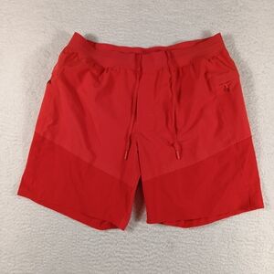 Lululemon Shorts Mens XL Red Train to Beach 8" Inseam Lined Hybrid Athleisure